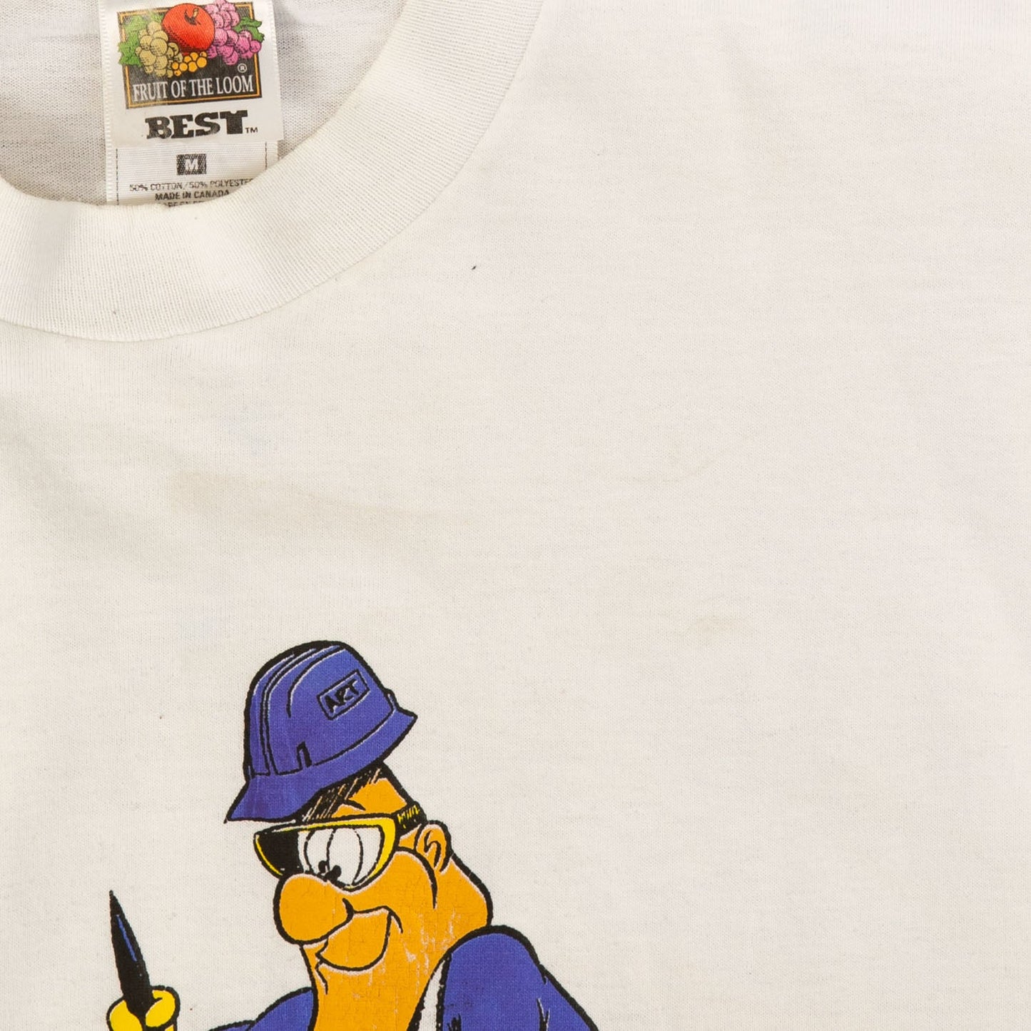 MEN'S VINTAGE 1990S PLAIN AND SIMPLE SINGLE STITCH T-SHIRT - MEDIUM